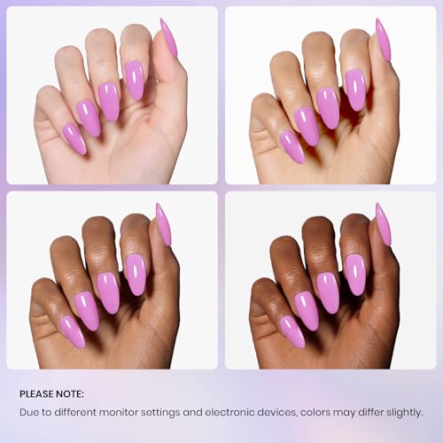 Beetles Purple Gel Nail Polish (J - Creme Purple | Purple Garden Stroll)