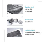33 Inch Farmhouse Sink Double Bowl 60 (Stainless Steel / 33''x21''-60/40)
