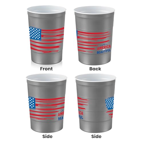 16 oz. Reusable Party Cups America the Beautiful (America the Beautiful / 12 Count)