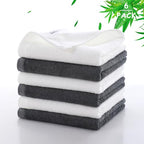 Wash Cloths 6 Pack (White & Grey / 13x13 inch-6 Pack)