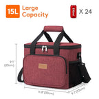 Insulated Lunch Box for Men (Burgundy / Large(15L))