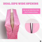4 Pcs 96 Gallon Extra Large Moving Bags Heavy Duty Storage Bag (96 Gallon / Pink)