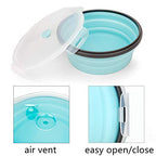 1200ml Large Collapsible Meal Prep Containers (blue)