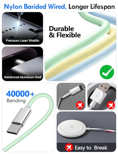 1Pack Travel Essentials for Apple Watch Charger (Green / 1Pack-4FT)