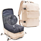 Vacuum Backpack Travel with Pump (A1-beige / 25 liters)