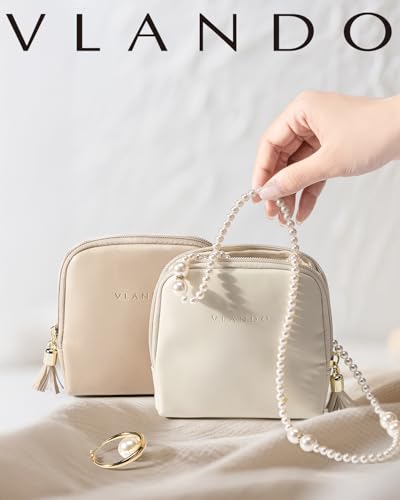Travel Jewelry Case (Cream White 2Pack)