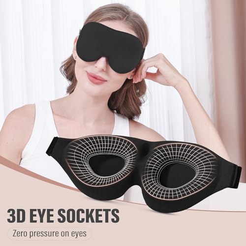 Sleep Mask for Side Sleeper (Black)