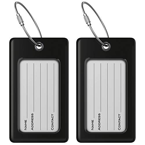 Luggage Tags TUFFTAAG (Black / 2 Pack)