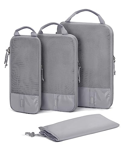 4 Set Compression Packing Cubes (Grey / Set of 4)