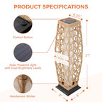 Outdoor Floor Lamp Solar Lantern (1 PC Large / Cindy Natural)
