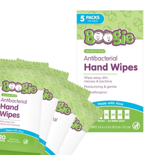 Antibacterial Hand Wipes (20 Count (Pack of 5))