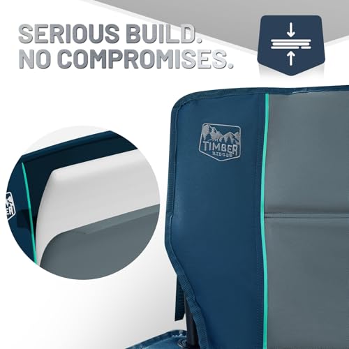 2 Pack Oversized Folding Camping Chair for Adults (Navy-2 Pack)