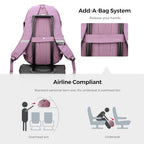 Design Laptop Backpack for Men with USB Charging Port SD803 (Pink Camo / Standard)