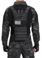 Insulated Water Hydration Pack Bag with 3L TPU Bladder Tactical Molle Hydration Backpack for Hiking Cycling Running (Black)