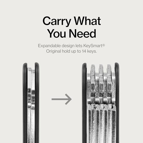 KeySmart Original Key Holder (8 Keys / Black (2 Pack))