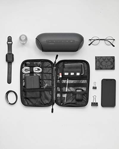 Large Electronics Organizer Travel Case for Tech Accessories (Grey)