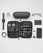 Large Electronics Organizer Travel Case for Tech Accessories (Grey)