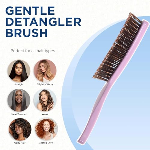 Gentle Pink Hair Brush Set (Set / Pink)