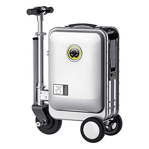 SE3S Smart Rideable Suitcase Electric Luggage Scooter For Travel (silver)