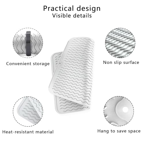 Oversize Silicone Heat Resistant Mat (Grey)