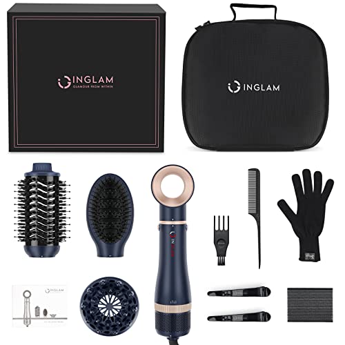 Hair Dryer Brush Set (Prussian Blue)