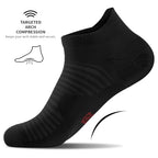 Ankle Compression Socks for Men Women 6 Pairs (Large-X-Large / Black/White/Gray (2 Pairs Per Each Color))