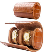 2 Watch Travel Case (Dark Brown / 2 Slot)
