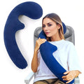 Inflatable Travel Body Pillow (Navy)