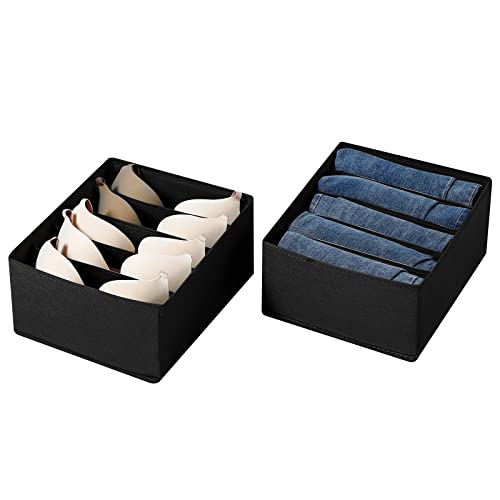 Jeans Drawer Organizers for Clothing (Black)