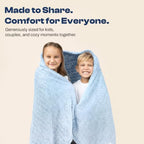 Travel Blanket & Pillow 68x42 (Ice Blue)