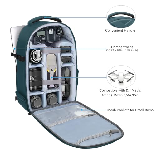 Camera Backpack (Teal Green / Large)