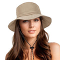 Waterproof Bucket Hats for Woman UPF 50+ Sun Hat Khaki (Khaki)