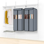 Suit Bags for Closet Storage Hanging Garment Bag 40 in (Grey / 40"-2 Pack)