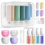 21 Pack Travel Bottles for Toiletries (Green)