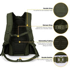 35L Tactical Backpack for Men (Army Green)