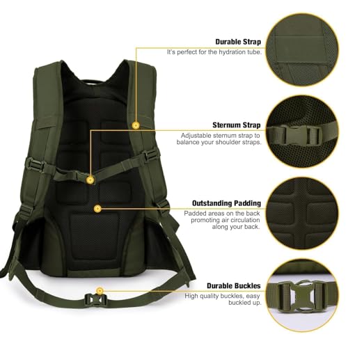 35L Tactical Backpack for Men (Army Green)