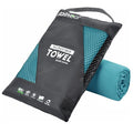 Microfiber Towel Quick Dry Camping & Travel & Gym Towel. Compact (Peacock Blue / 72.00" x 40.00")