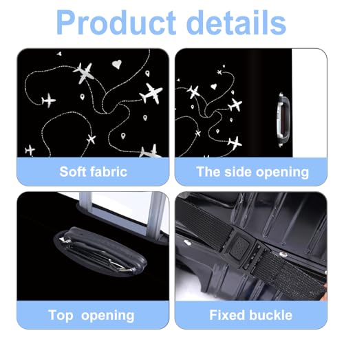 Luggage Cover Washable Suitcase Protector Anti (Airline / L(fits 28-30Inch suitcase))