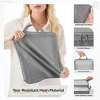 11 Set Compression Packing Cubes Garment Bags for Travel Essentials (Gray / 11 set)