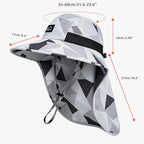 Outdoor Sun Hat for Men Women (1pack-camo Light Grey)