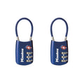 TSA Approved Combination Luggage Lock (Blue / 2 Pack)