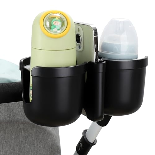 Stroller Cup Holder with Phone Holder (Double Holder-Other Shape)