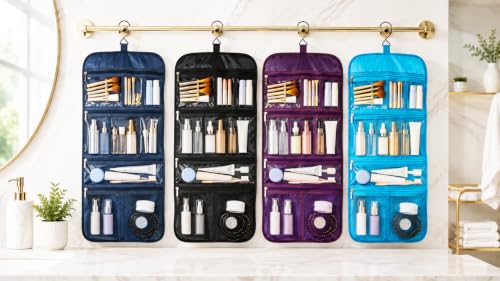Premium Hanging Toiletry Bag for Travel (Aquamarine)