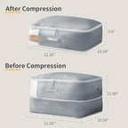 Comforter Storage Bag (Gray / 66L x 4 Pack)