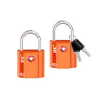 TSA Approved Luggage Locks (Orange 2 Pack)