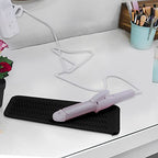 Silicone Heat Resistant Mat Pouch for Hair Straightener (2 Pack / Black)