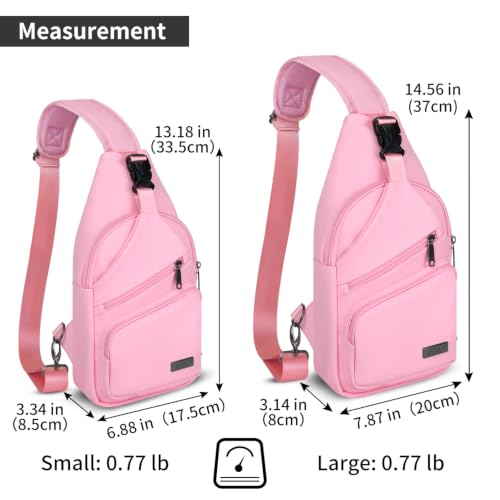 Crossbody Bag for Women (Light Coral / Small)