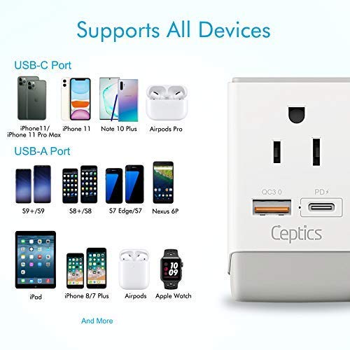 Australia China New Zealand Power Plug Adapter 2 Pack (Off White)