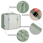 10 Set Packing Cubes Various Sizes Packing Organizer for Travel Accessories Luggage Carry On Suitcase (10-Matcha Green / 10 Set-full Mesh)
