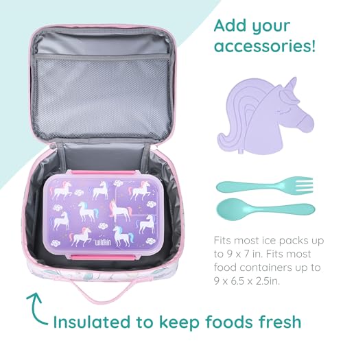 JumpOff Jo Insulated Lunch Box (9.75 x 7 x 3.25 inches / Fairy Blossom)